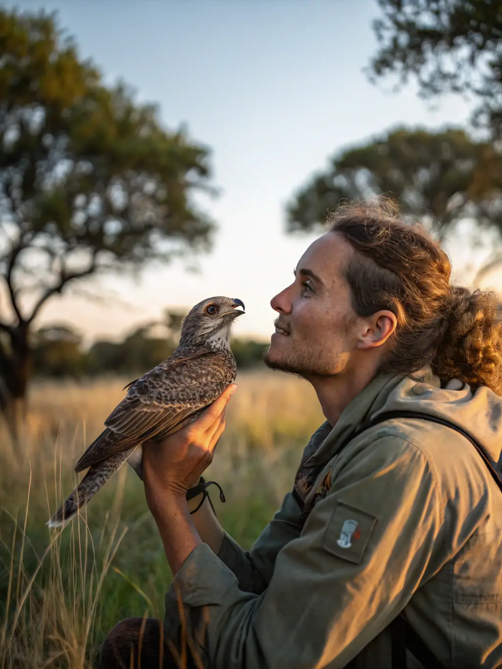 A photograph showcasing the successful relocation of a rescued animal back into its natural habitat, highlighting A.C.C.A DE PAULHAC's wildlife rescue and rehabilitation efforts.